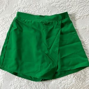 Green skort